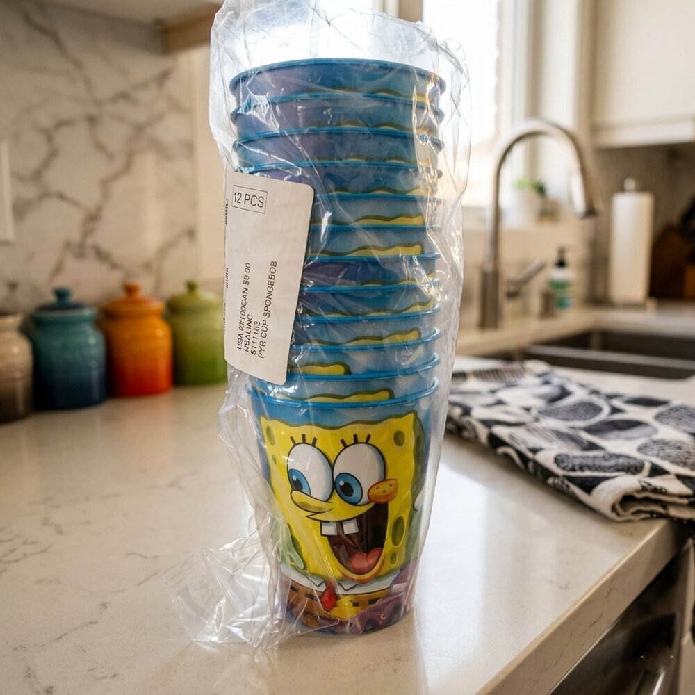 Sponge Bob Squarepants Reusable Party Cups
